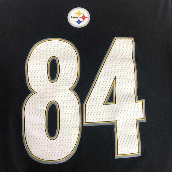 Antonio Brown Long Sleeve Shirt Medium, Black, Pittsburgh Steelers Majestic, #84 - Picture 3 of 8